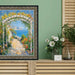 32x48 Frame Floral Antique Silver With Black Lip Picture Frame