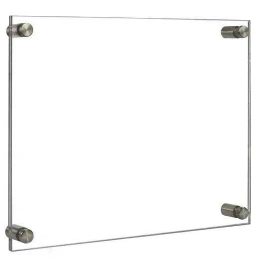 Floating 8.5x11 Acrylic Wall Frame - Frameless Photo Frame Display Mount