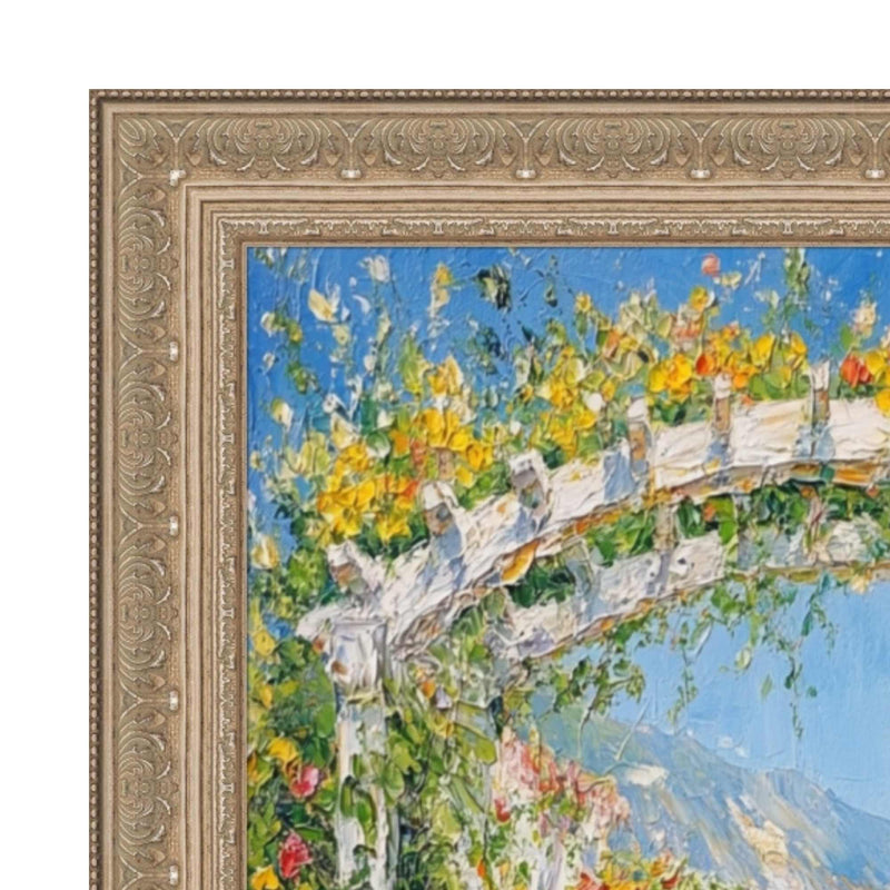 French Silver Leaf Ornate Picture Frame Home Office