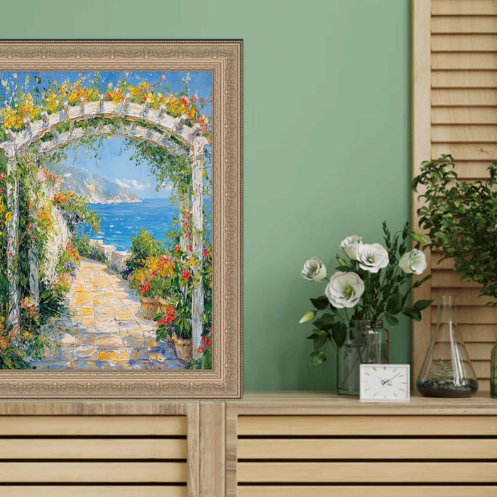 32x48 Frame French Silver Leaf Ornate Picture Frame