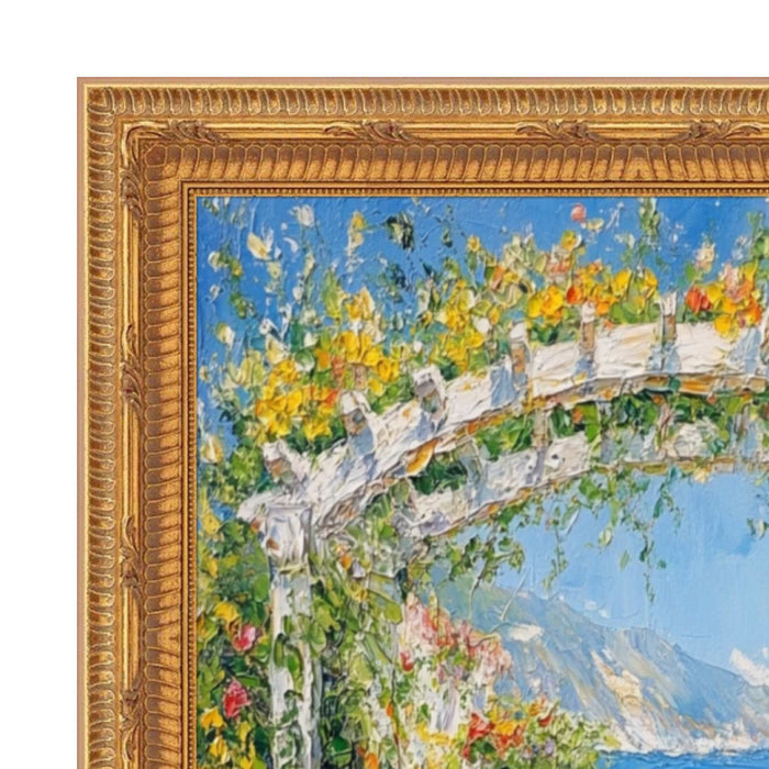32x48 Frame Funky Birght Gold Leaf Gothic Picture Frame