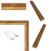 32x48 Frame Funky Birght Gold Leaf Gothic Picture Frame