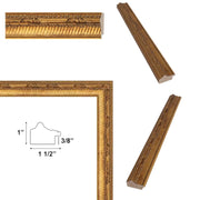 36x48 Frame Funky Birght Gold Leaf Gothic Picture Frame