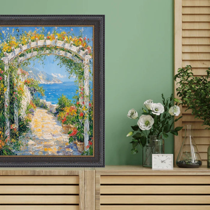 32x48 Frame Funky Gothic Black With Gold Picture Frame