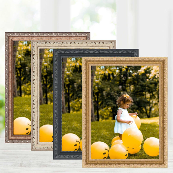 Antique 10x13 Black Picture Frame Traditonal Vintage framing