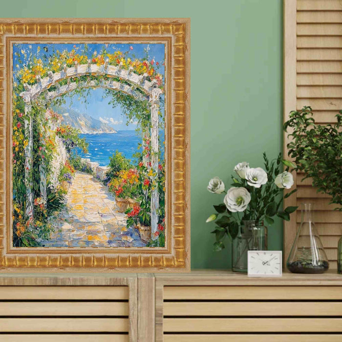 20x20 Frame Gladiator Gold Ribbed Picture Frame