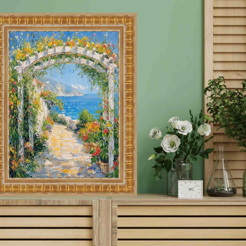 30x40 Frame Gladiator Gold Ribbed Picture Frame