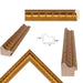 32x48 Frame Gladiator Gold Ribbed Picture Frame