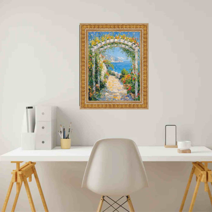 32x48 Frame Gladiator Gold Ribbed Picture Frame