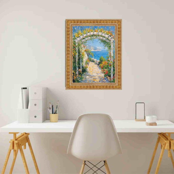 40x60 Frame Gladiator Gold Ribbed Picture Frame