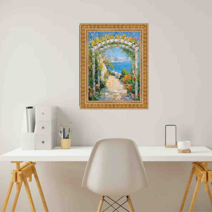 Gladiator Gold Ribbed Picture Frame Office Décor