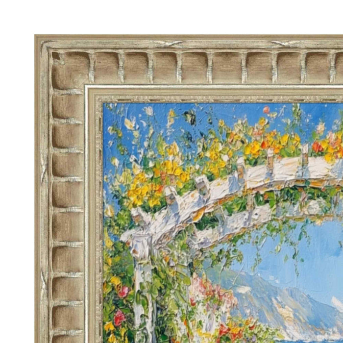20x20 Frame Gladiator Silver Ribbed Picture Frame