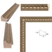 32x48 Frame Gladiator Silver Ribbed Picture Frame