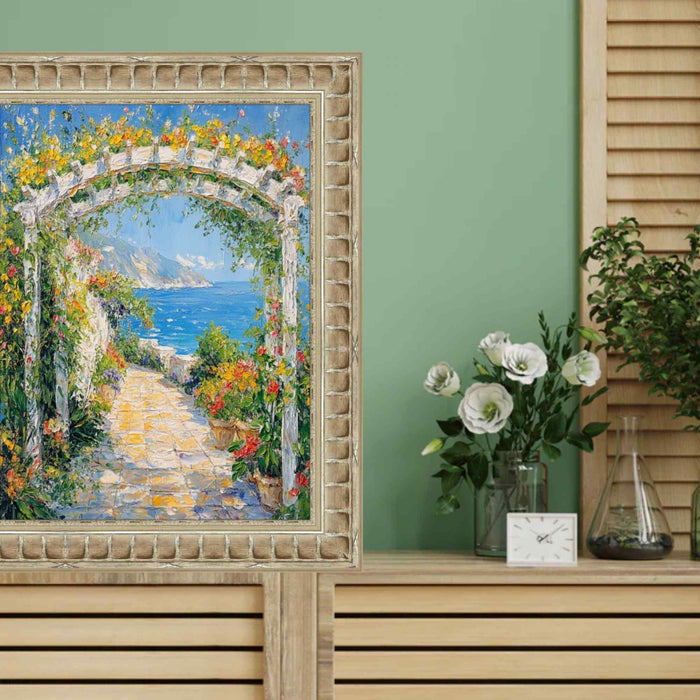 32x48 Frame Gladiator Silver Ribbed Picture Frame