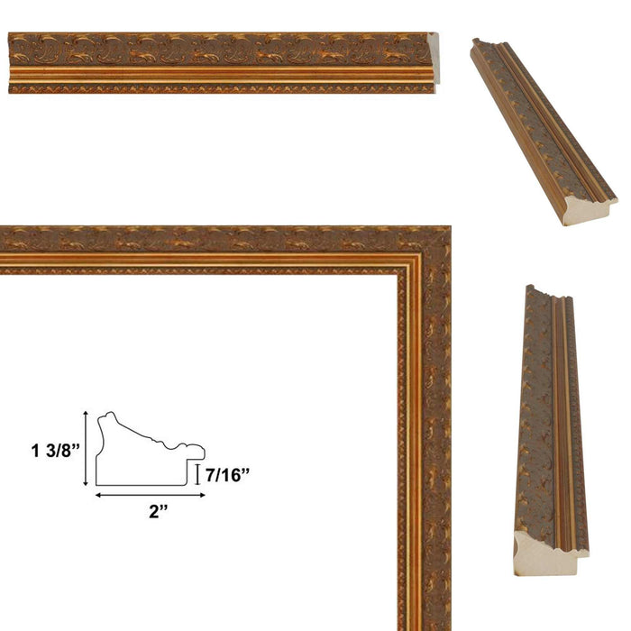 Gold Baroque Ornate Picture Frame 