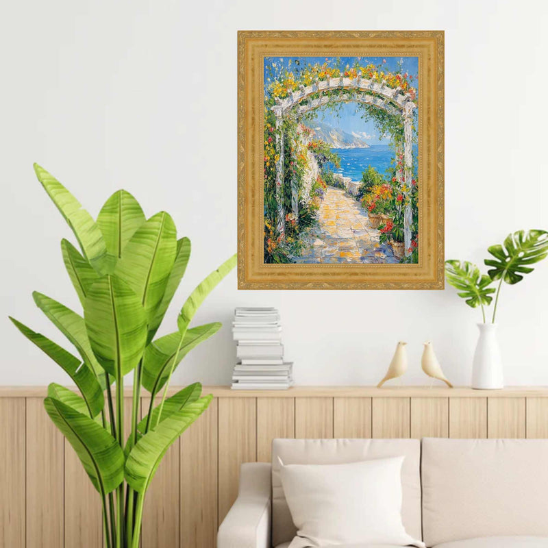 30x36 Frame Gold Leaf Scoop Victorian Picture Frame