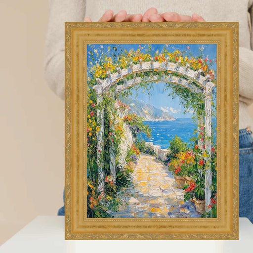 32x48 Frame Gold Leaf Scoop Victorian Picture Frame