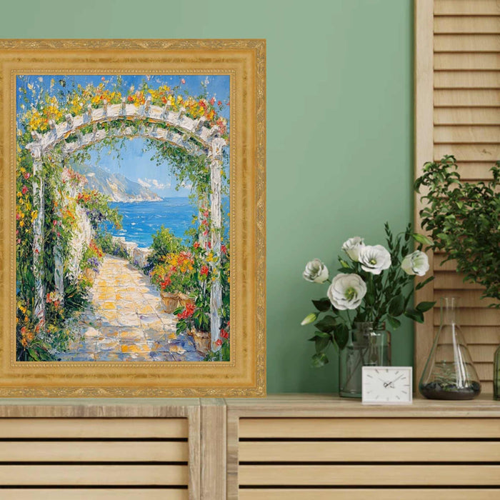 32x48 Frame Gold Leaf Scoop Victorian Picture Frame