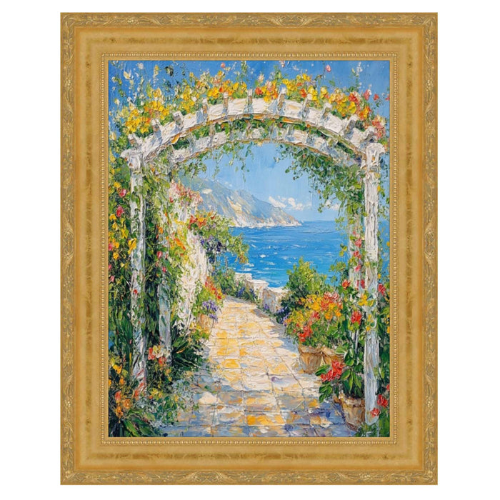 Gold Leaf Scoop Victorian Picture Frame 