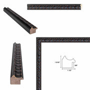 32x48 Frame Gotham Gothic Black Ornate Picture Frame
