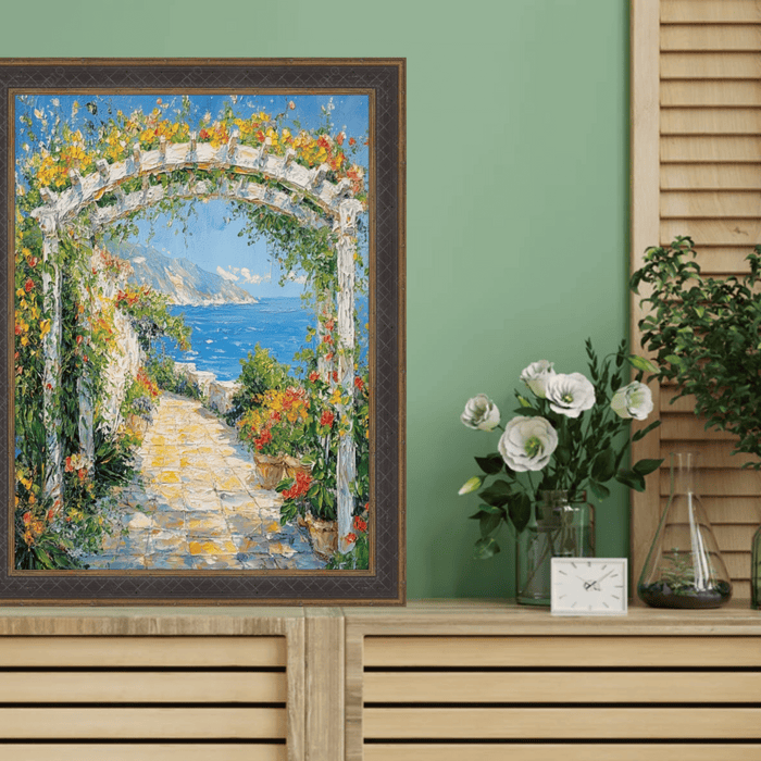 32x48 Frame Gothic Vintage Antique Gold Espresso Picture Frame