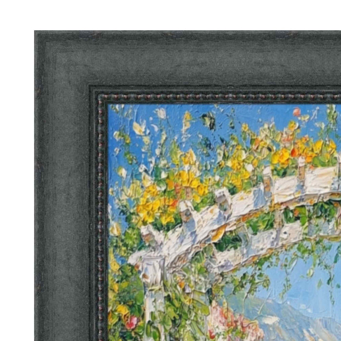 32x48 Frame Gothic Wooden Black Scoop Bead Picture Frame