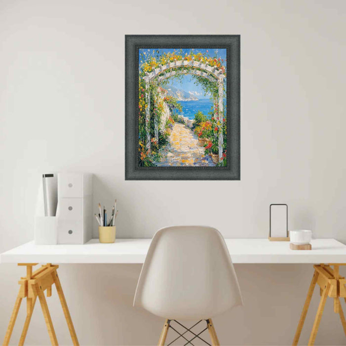 40x40 Frame Gothic Wooden Black Scoop Bead Picture Frame