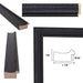 Gothic Wooden Black Scoop Bead Picture Frame Office Décor