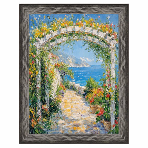 12x24 Frame Gunmetal Slope Glossy Black Picture Frame