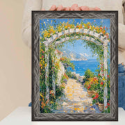 30x40 Frame Gunmetal Slope Glossy Black Picture Frame