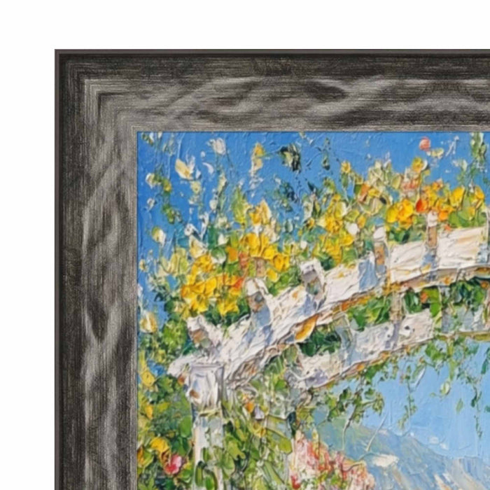 32x48 Frame Gunmetal Slope Glossy Black Picture Frame