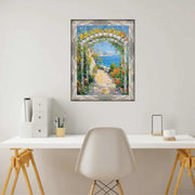 10x14 Frame Gunmetal Slope Silver Pewter Picture Frame