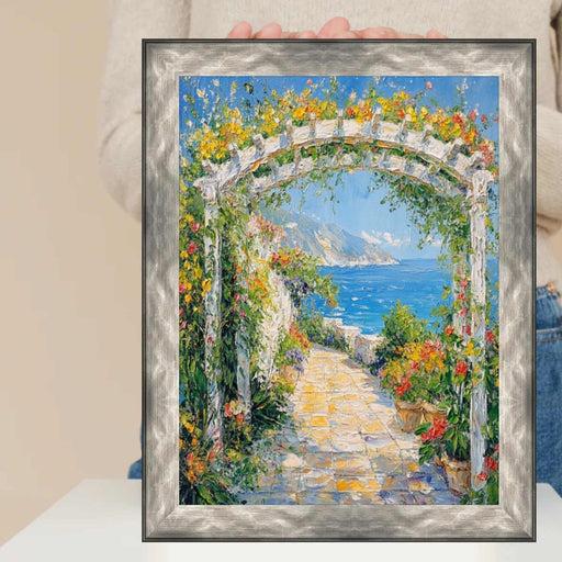 20x40 Frame Gunmetal Slope Silver Pewter Picture Frame