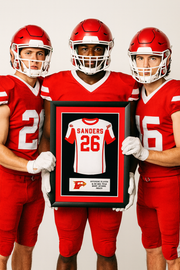High School Football Jersey Frame Print - The Perfect Senior Gift in Maine