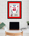 High School Lacrosse Senior Award Night Gift Idea - Jersey Frame Print