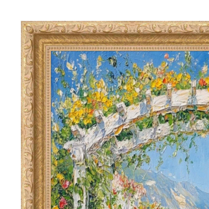 32x48 Frame Italian Bright Gold Beaded Picture Frame