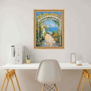 24x30 Frame Italian Bright Gold Beaded Picture Frame