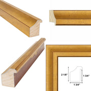 36x48 Frame Deep Italian Florentine Gold Leaf Shadow Box Picture Frame
