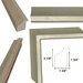 20x40 Frame Deep Italian Florentine Silver Leaf Shadow Box Picture Frame
