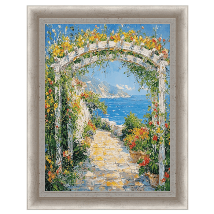 32x48 Frame Deep Italian Florentine Silver Leaf Shadow Box Picture Frame