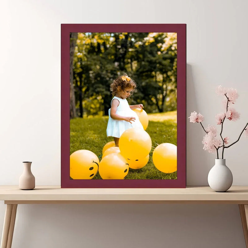 Maroon Picture Frame Modern Popular Custom Size Framing