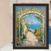 32x48 Frame Modern Black Scoop With Gold Bead Picture Frame
