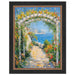 32x48 Frame Modern Black Scoop With Gold Bead Picture Frame