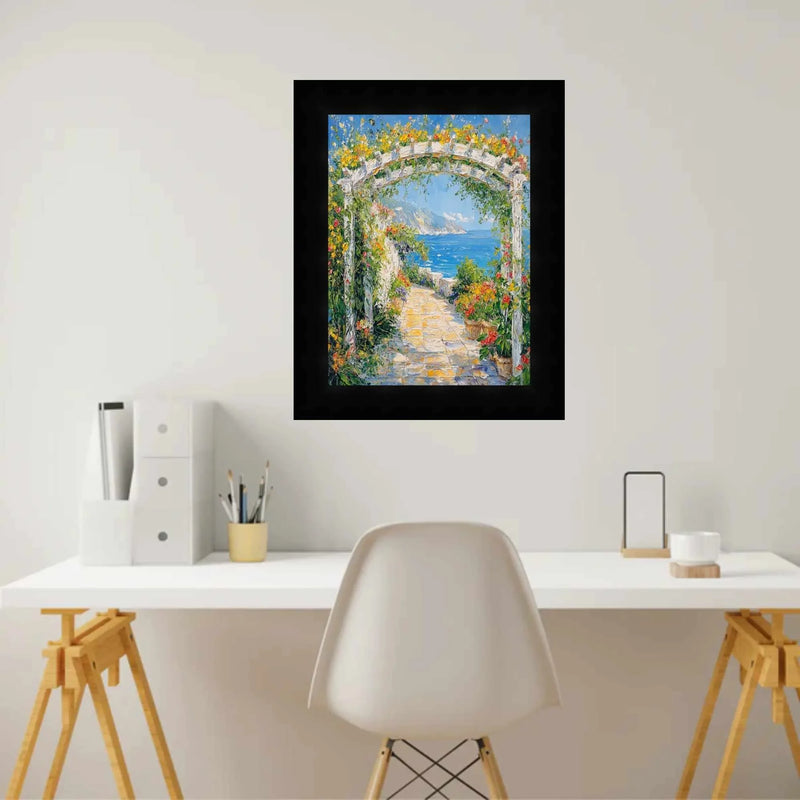 14x17 Frame Modern Gallery Wall Gloss Black Picture Frame - Frame