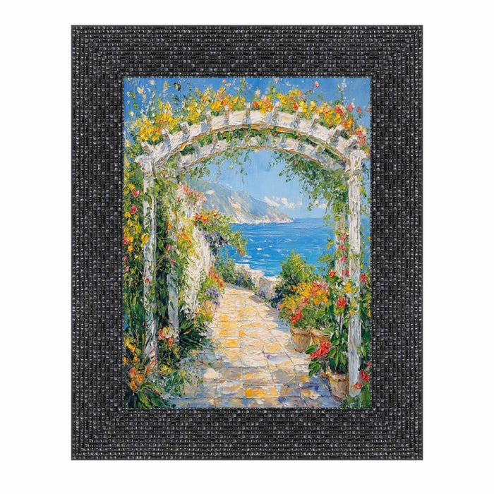 32x48 Frame Modern Retro Glossy Black Glitter Picture Frame
