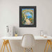 20x20 Frame Modern Retro Glossy Black Glitter Picture Frame