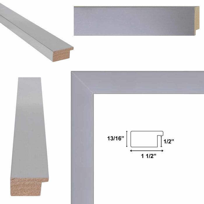 32x48 Frame Modern Stainless Steel Flat Picture Frame