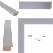 9x12 Frame Modern Stainless Steel Flat Picture Frame