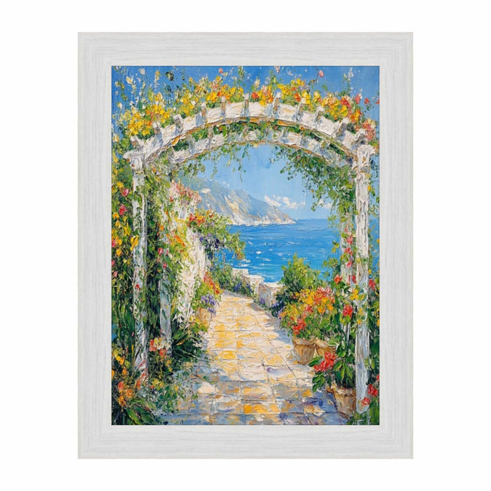 32x48 Frame Modern White Wash Wood Grain Picture Frame