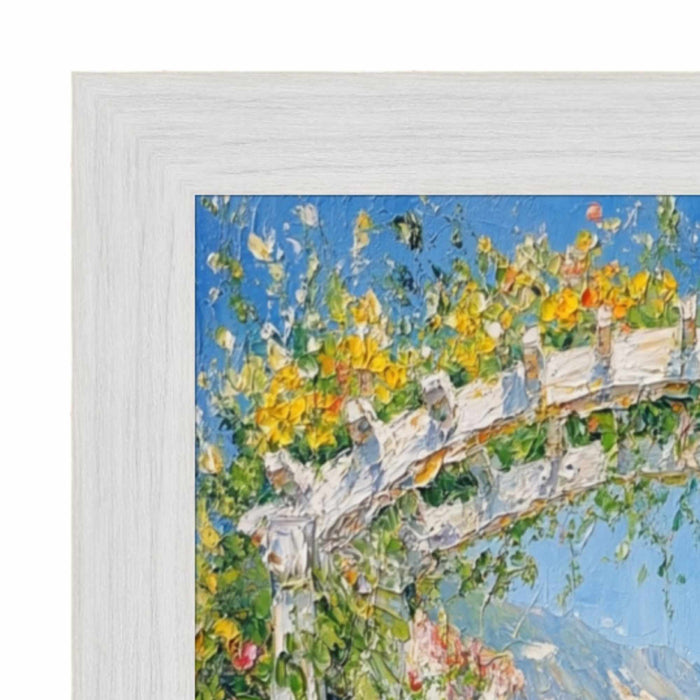 32x48 Frame Modern White Wash Wood Grain Picture Frame